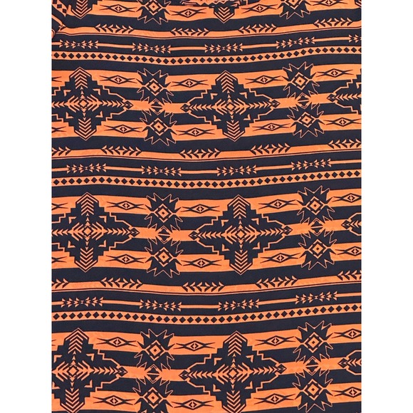 Rue 21 Ladies Orange And Black Aztec Blouse Size M - Picture 5 of 10